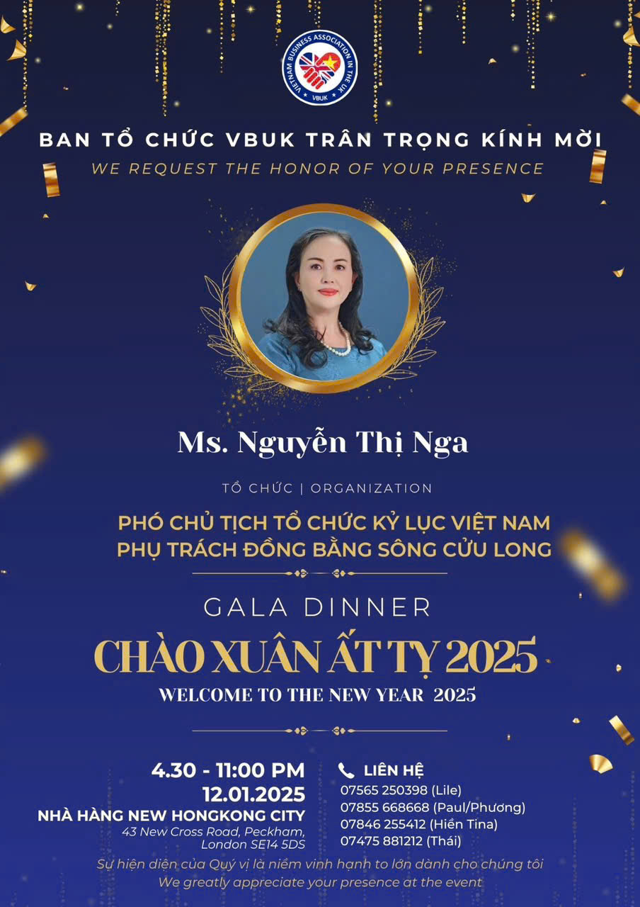 Gala Dinner Chào Xuân Ất Tỵ: Sự Hiện Diện Đặc Biệt Của Phó Chủ Tịch Hội Nữ Doanh Nhân Đồng Tháp 