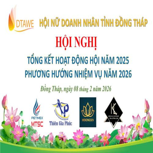 Hội Nữ Doanh Nhân Tỉnh Đồng Tháp Tổng Kết Năm 2025, Định Hướng Nhiệm Vụ Năm 2026